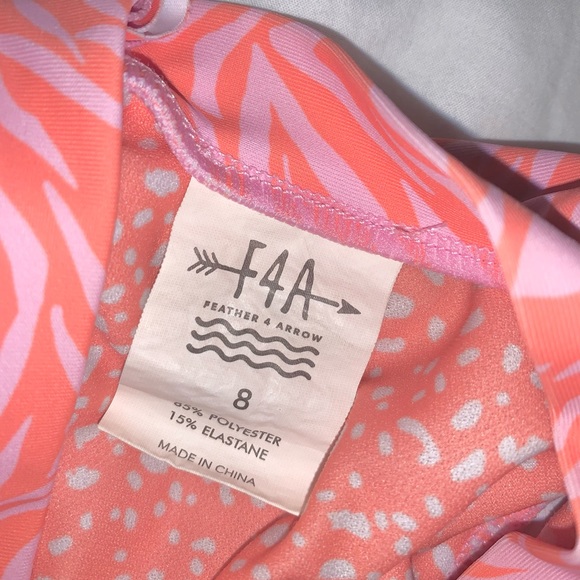 FEATHER 4 Arrow wave chaser surf long sleeve swimsuit girl’s size 8 - Picture 10 of 11